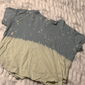 Blue & Green Tie Dye T-Shirt